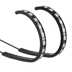 Bluetooth RGBIC Car Interior Strip Lights with 3 Simple Control Methods Vivid RGBIC Lighting Effect Sync with Music Activate Music Mode and Scene