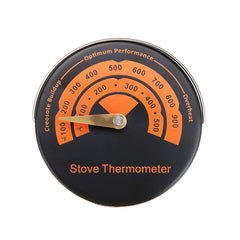 1PC Alloy Magnetic Stove Flue Pipe Thermometer Dropshipping Magnetic Wood Stove Thermometer Fireplace Fan Stove Thermometer BBQ Thermometer