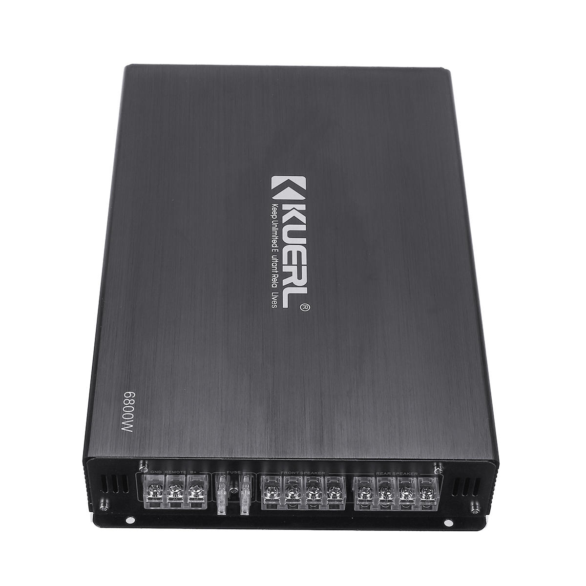 6800W 4 Channel DC 12V Car Audio Amplifier Aluminium Alloy Car Power Speaker
