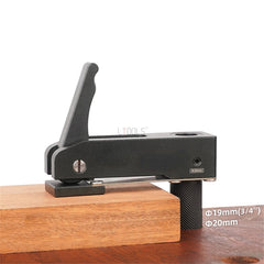 Sturdy Stainless Steel Woodworking Desktop Press, Adjustable 19mm/20mm, Lightweight, Durable, Easy to Use, 340g