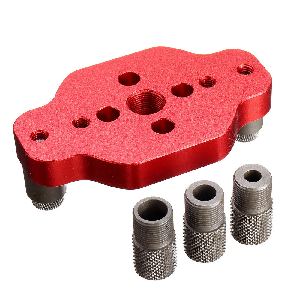 Self-Centering Dowel Jig & Punch - Woodworking Drill Guide Tool with 6mm, 8mm, 10mm Sleeves - Durable & Precise