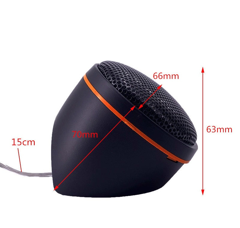 2Pcs WEAH-6670 30W Car External Midrange Mid-range Small Speakers Hi-Fi High-Fidelity Speakers