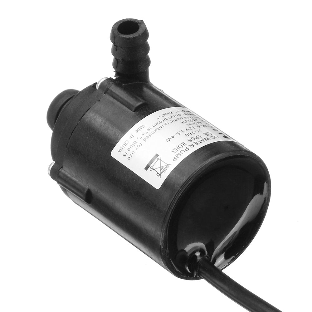 DC 12V 280L/H Water Pump 5.5x2.1 Female Plug Brushless Submersible Motor Water Pump