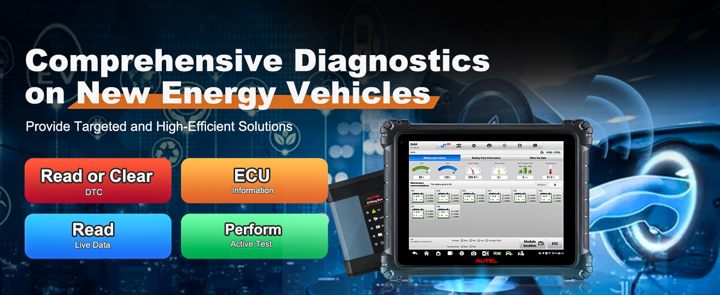 Ultra EV Advanced Diagnostics Tool High Voltage System Battery Pack Analysis Online ECU Programming Coding 5-in-1 VCMI RP1210 J2534 CAN FD