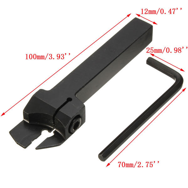 External Grooving Tool Turning Tool Holder For 2mm Cut with 4pcs MGMN200 Inserts