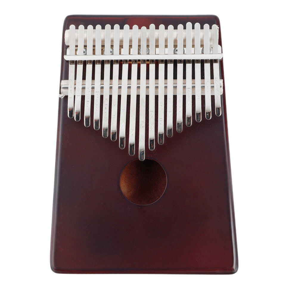 17 Keys Olid Wood Carved Kalimba Thumbs Piano Musical Instruments