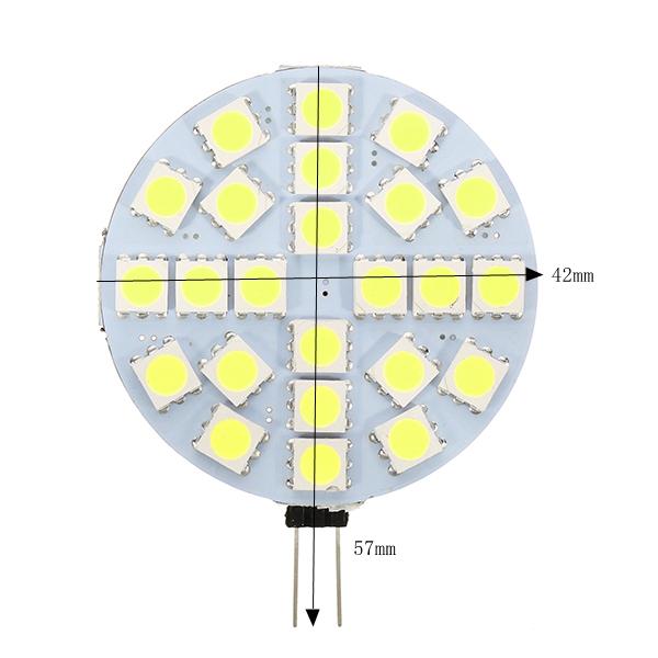 3W Dimmable SMD5050 24LEDs Warm White Pure White Ligth Bulb DC12V