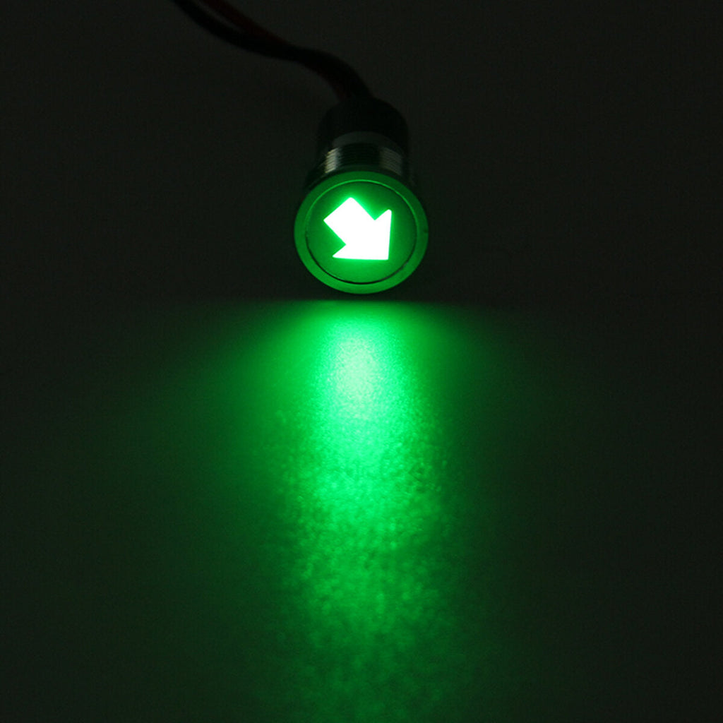 12V 16mm LED Dash Panel Warning Pilot Light Indicator