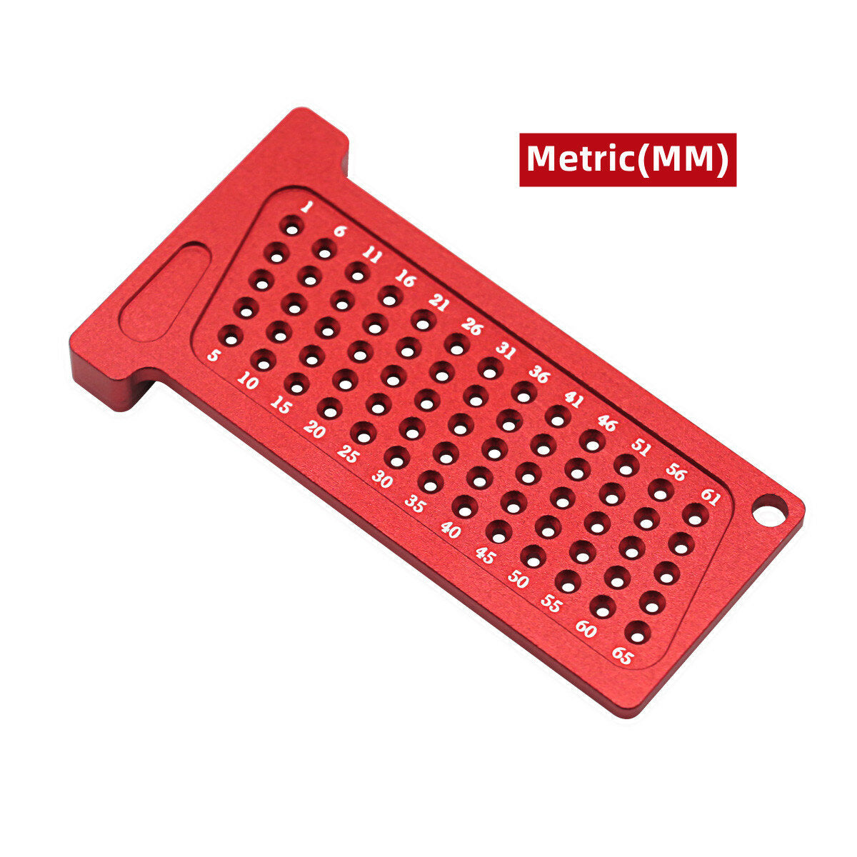 Precision Woodworking Scribe T-Ruler - Dual Metric & Inch Measurements, Durable Aluminum, Compact Design for DIY Projects