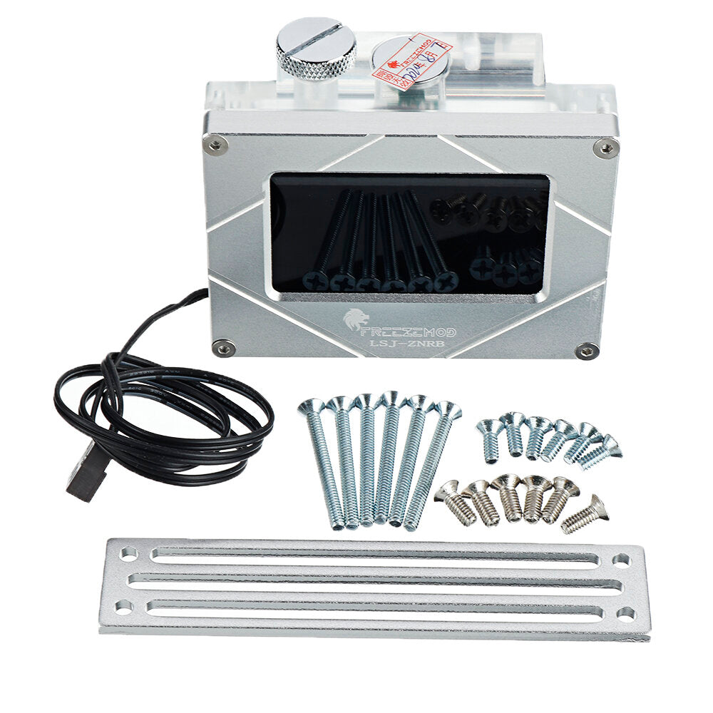 Mounted Version Intelligent Water Cooling System Monitor Temperature Flow Rate Air Pressure Water Pump PWM Black/Silver