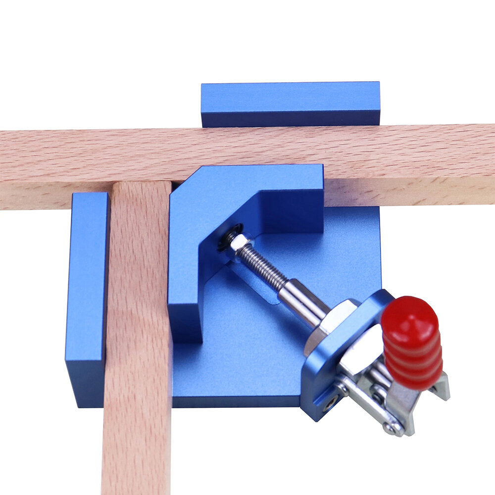 CNC Machined Angle Clamp, Fast Clamping, High Precision, Aluminum Alloy, 9-30mm Thickness, Blue & Red, Corrosion Resistant