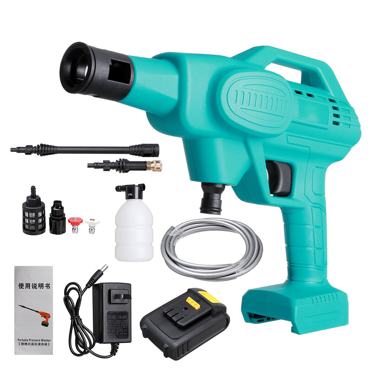 21V High Pressure Washer Wireless Electric Car Washing Machine Auto Wash Spray Guns