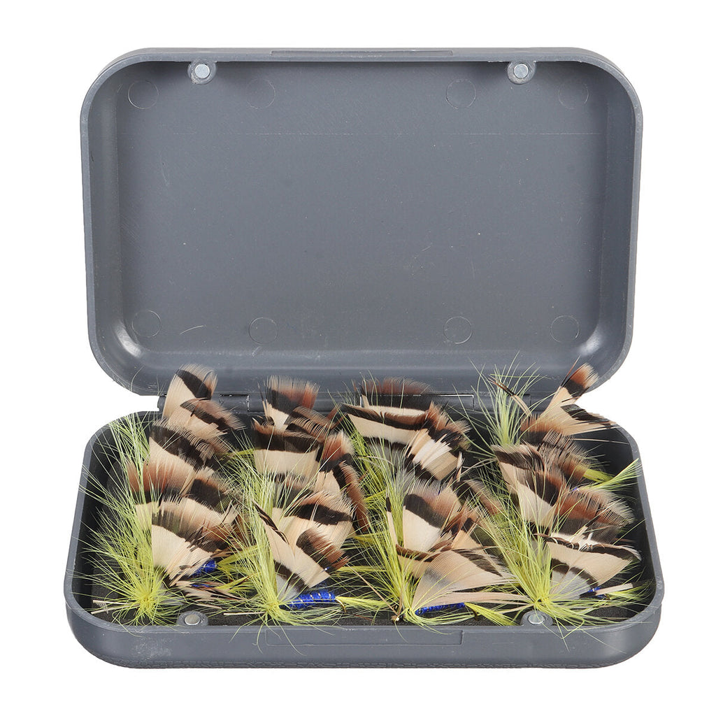 20 Pcs Fishing Lures Portable Metal Fly Hook Used for Trout Freshwater Saltwater Outdoor Fishing Tackle