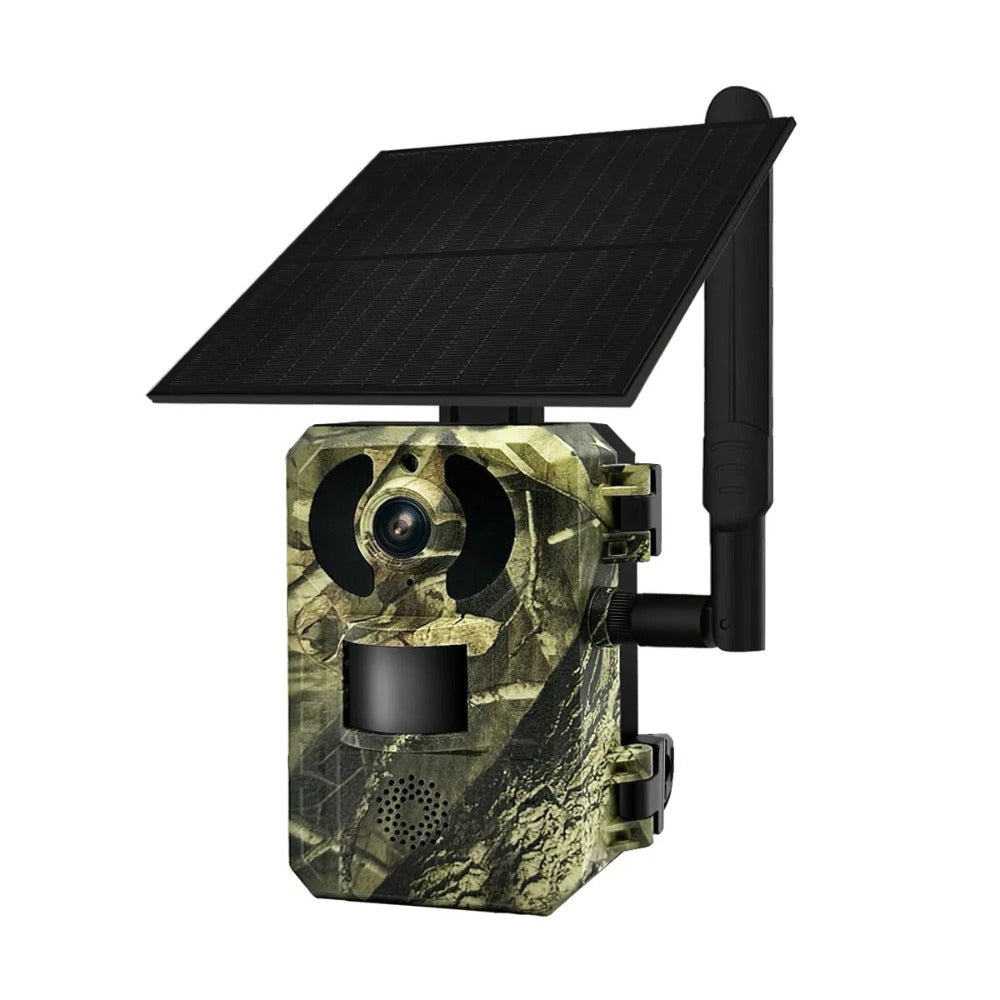 4G 1440P 16MP Hunting Camera Wireless PIR Motion Detection Night Vision Two-way Audio IP66 Solar Powered Wild Animal Monitoring Cameras EU Version