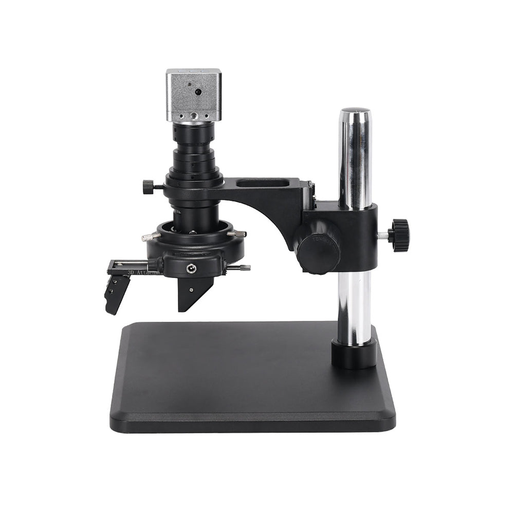 Real 4K UHD 3D Microscope Camera 7- 200X Parfocal Lens Industrial Electronic Digital Microscope for Phone Repair PCB Soldering