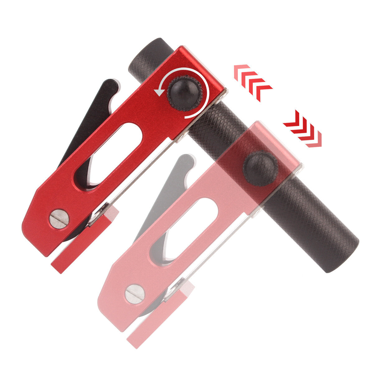 Woodworking Desktop Quick Acting Hold Down Clamp for 20MM Benches - Secure, Versatile, Efficient Tool (Blue/Red)