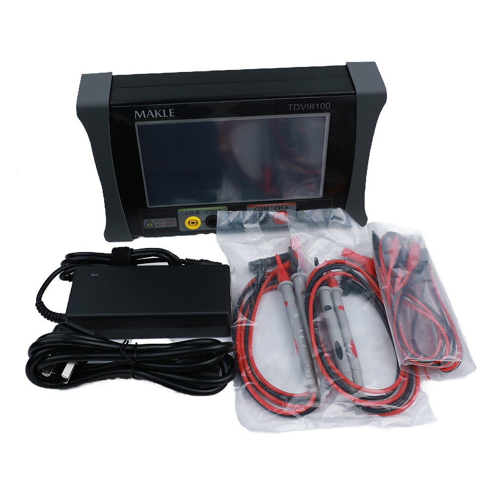 Intelligent Dual-Channel VI Curve Tester LCR Meter Quick Fault Diagnosis 5-21000Hz with Power Adapter
