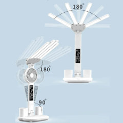 Multifunctional Desk Clock with LED Lamp, Eye Protection, Intelligent Display, Touch Control, 3 Light Modes, Stepless Dimming