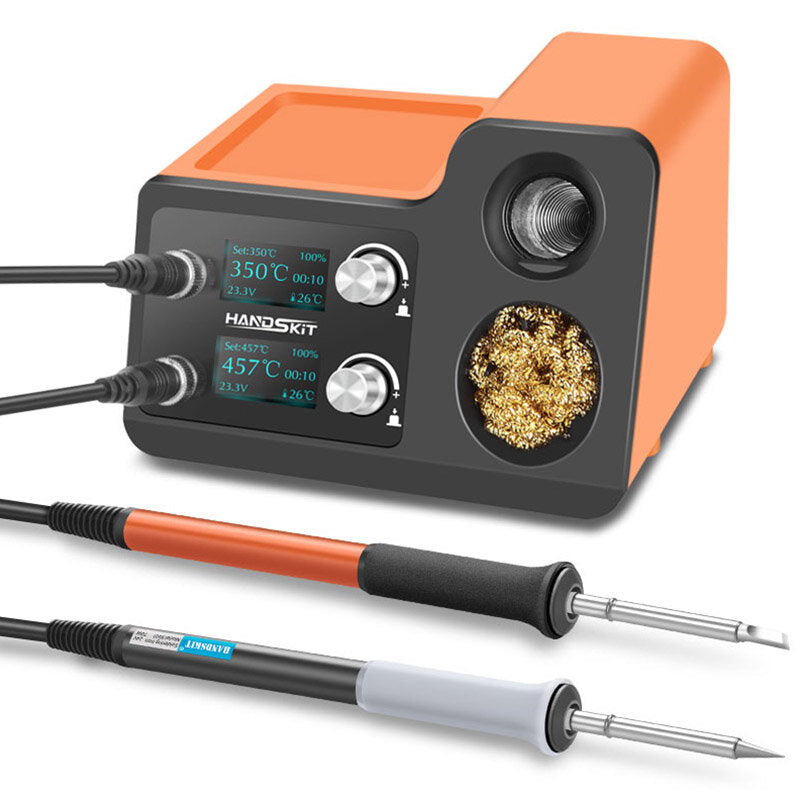 2 in 1 Hot Air Gun Soldering Station OLED Digital Adjustment Auto Sleep 1s-6s Fast Heating Repair Tool