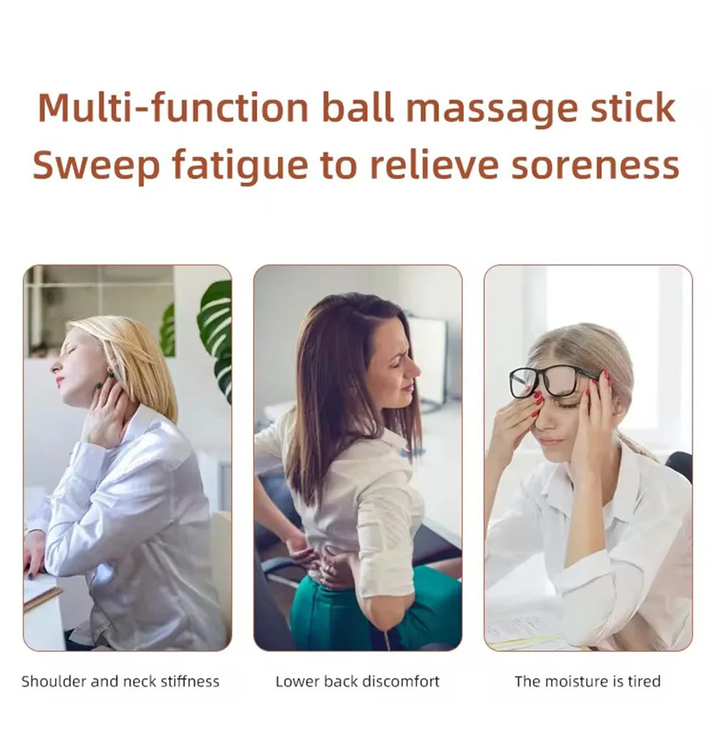 Electric Rotating Massager for Whole Body Relaxation, Vibration Therapy, 100-240V, Multi-Temperature Control, ABS & Steel