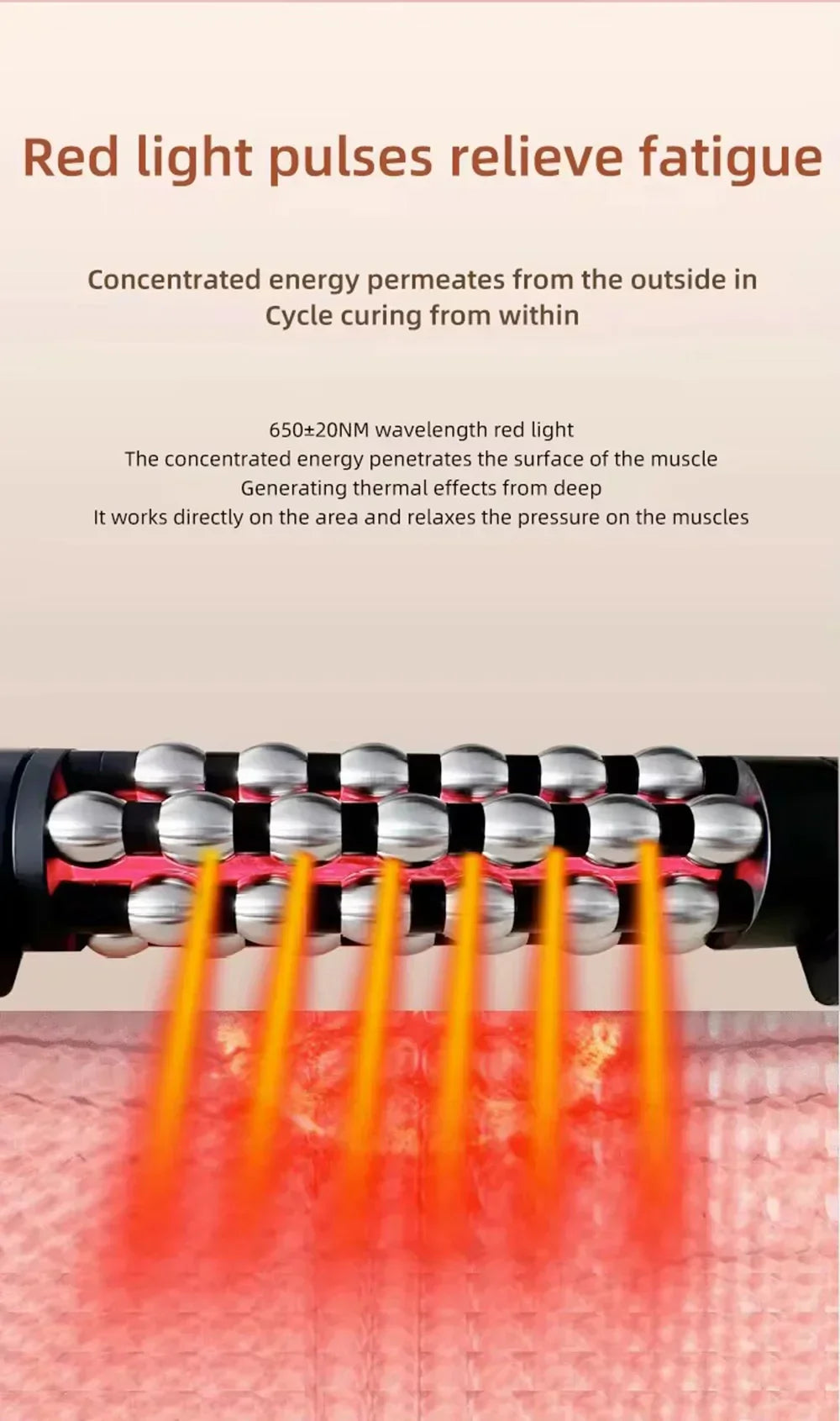 Electric Rotating Massager for Whole Body Relaxation, Vibration Therapy, 100-240V, Multi-Temperature Control, ABS & Steel