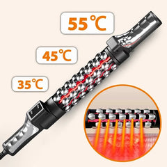Electric Rotating Massager for Whole Body Relaxation, Vibration Therapy, 100-240V, Multi-Temperature Control, ABS & Steel