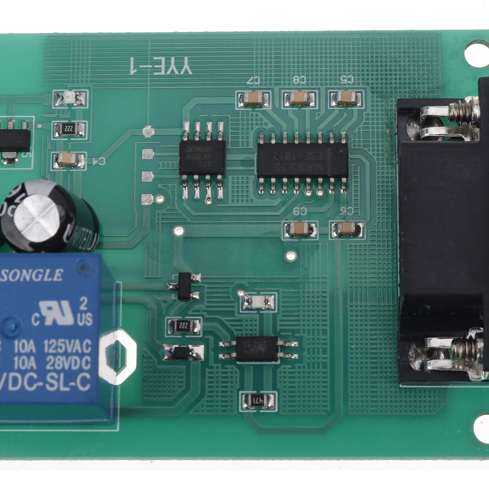 5V/12V/24V RS232 Serial Port Control Relay Module MCU MAX232 USB Control Switch Board