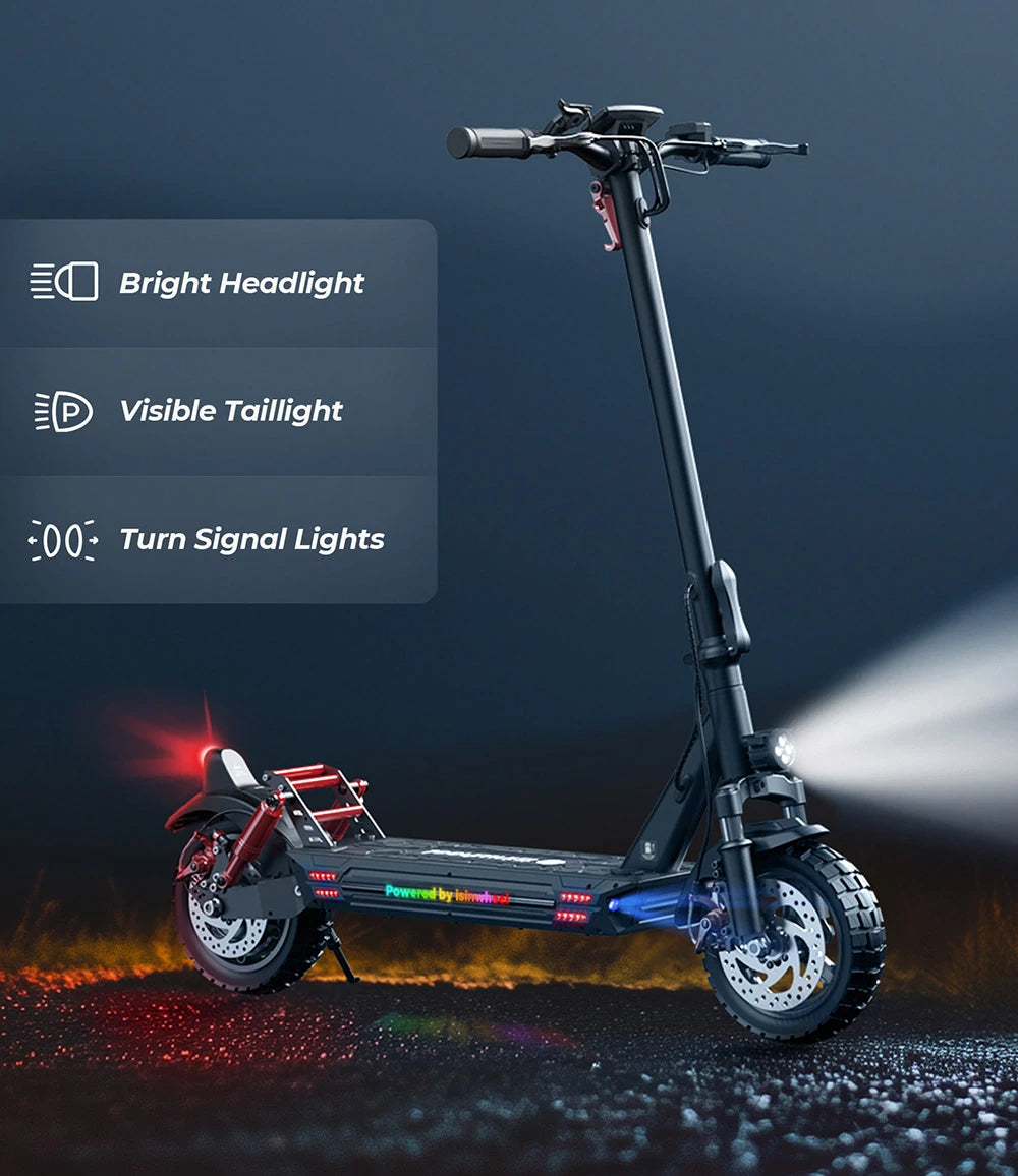 Electric Scooter 10Ah 48V 800W Motor Recommended Top Speed 25KM/H 10in Folding Moped Electric Scooter 45KM Mileage Electric Scooter Max Load 150Kg