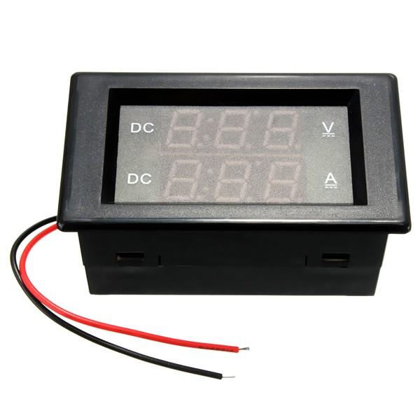 0-100V 20A Double Display Volt Meter Current Meter Digital LED
