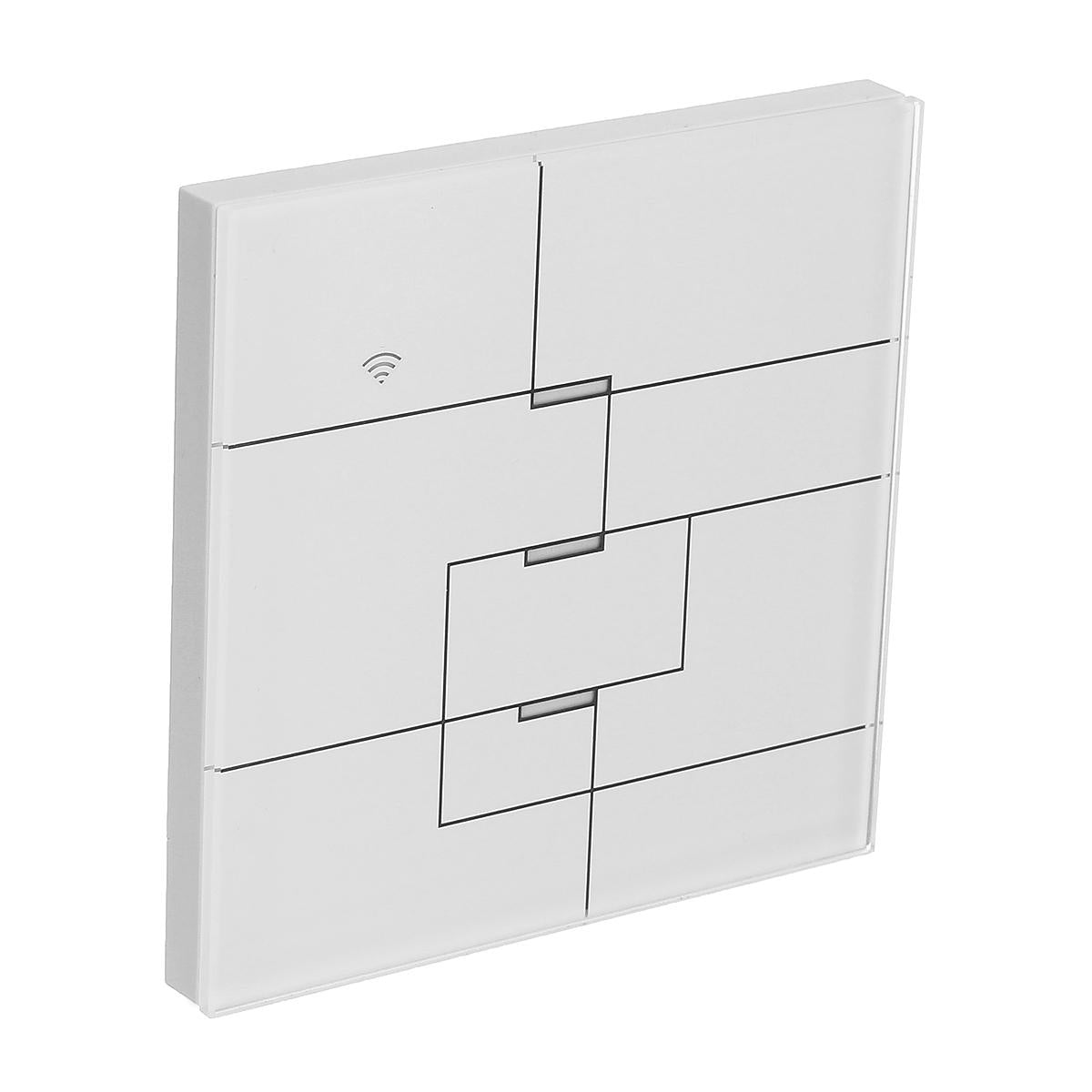 1/2/3 Way AC100-240V Smart Wifi Light Switch Wall Touch Switch Panel Work with Alexa Google Home