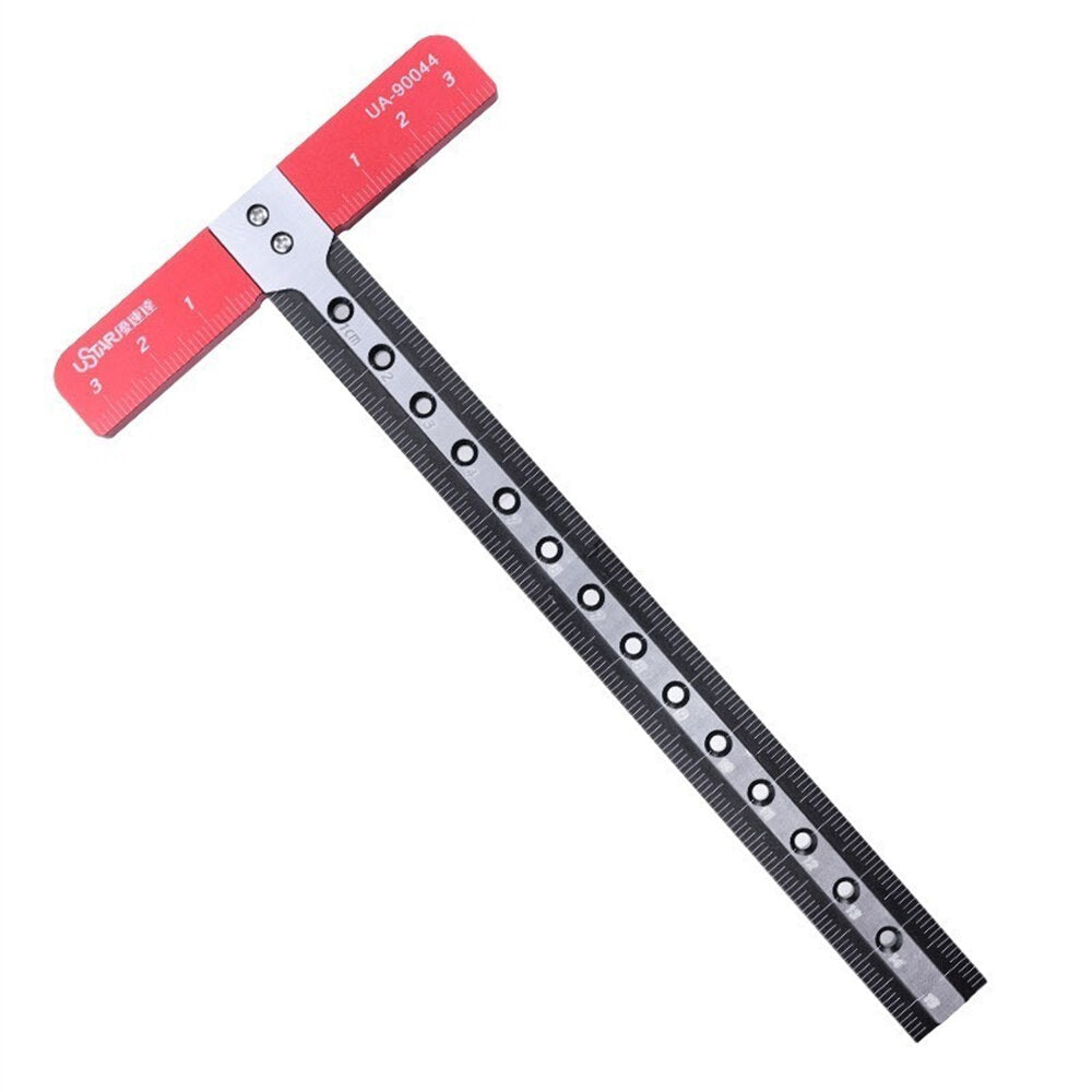 Aluminum Alloy T-Shaped Hollow Square Ruler - CNC Precision, Durable, 85mm x 170mm for Woodworking Projects