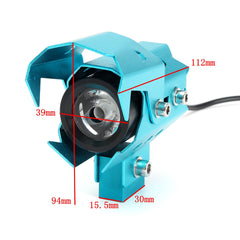 12-80V U8 10W 1500Lm LED Spot Fog Hi/Low Beam Motorcycle Bike Driving Light Headlight