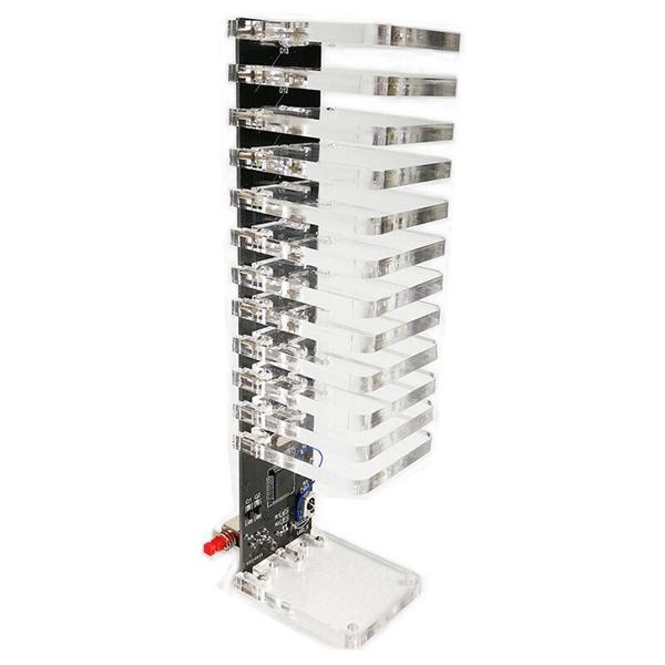 13 Segments Audio Light Column Light Cube Set Remote Control DIY Electronic Music Spectrum Kit