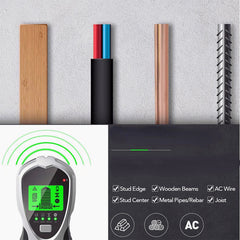 4-in-1 Multifunctional Digital Wall Detector Wood/Metal/AC Testing Tool