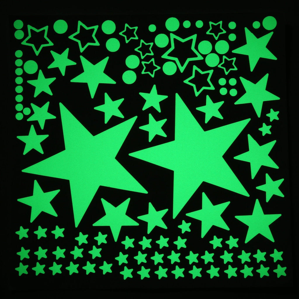 Glowing Stars Dark Luminous Sky Tape Fluorescent Plastic Wall Sticker Wall Decal Decorations