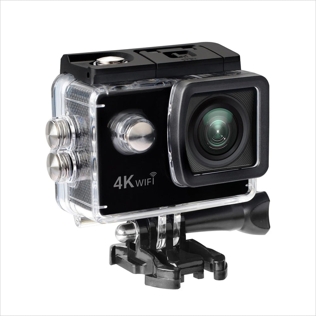 Crystal-Clear 4K HD 16MP Action Cam - 2.0" IPS, 170° Wide, 30M Waterproof, WiFi, w/Case