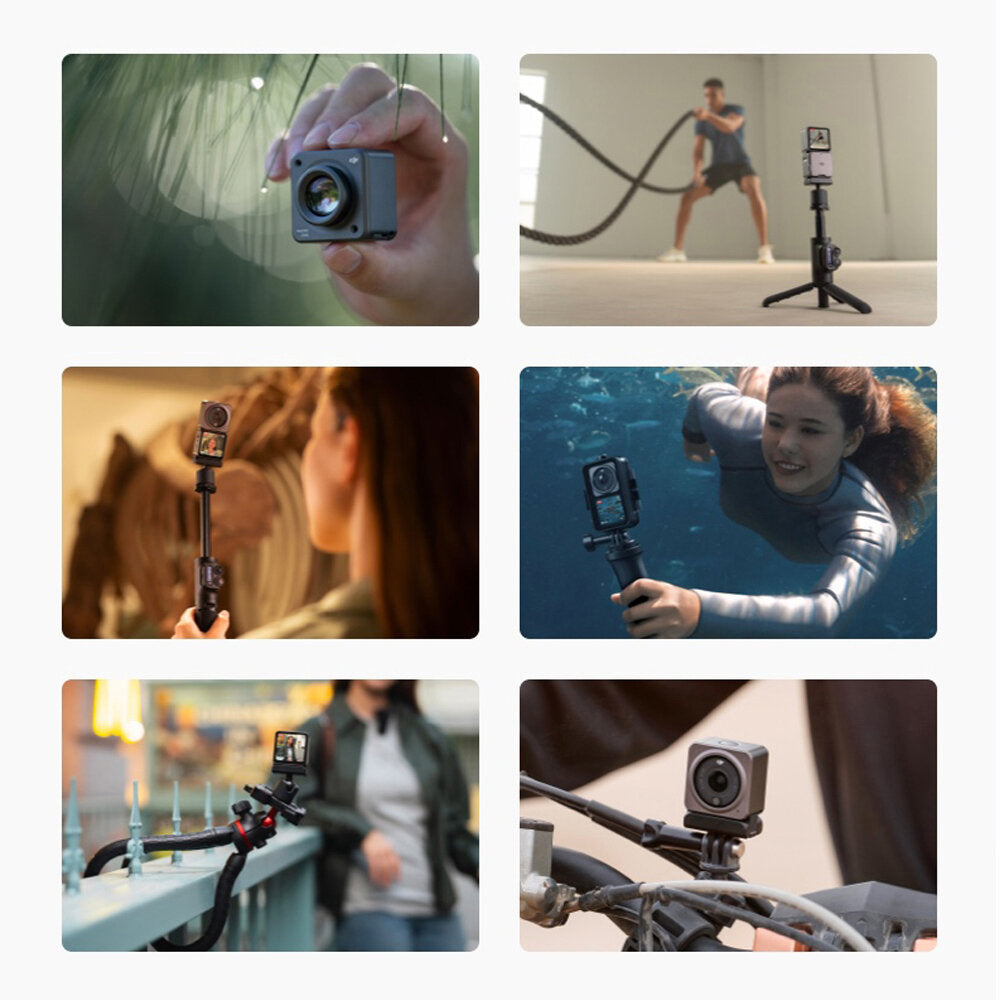 Action 2 HD 1080P 4K/120fps 155 FOV Dual-Screen Sports Camera OLED Touchscreens Combo Action Camera Underwater Camera
