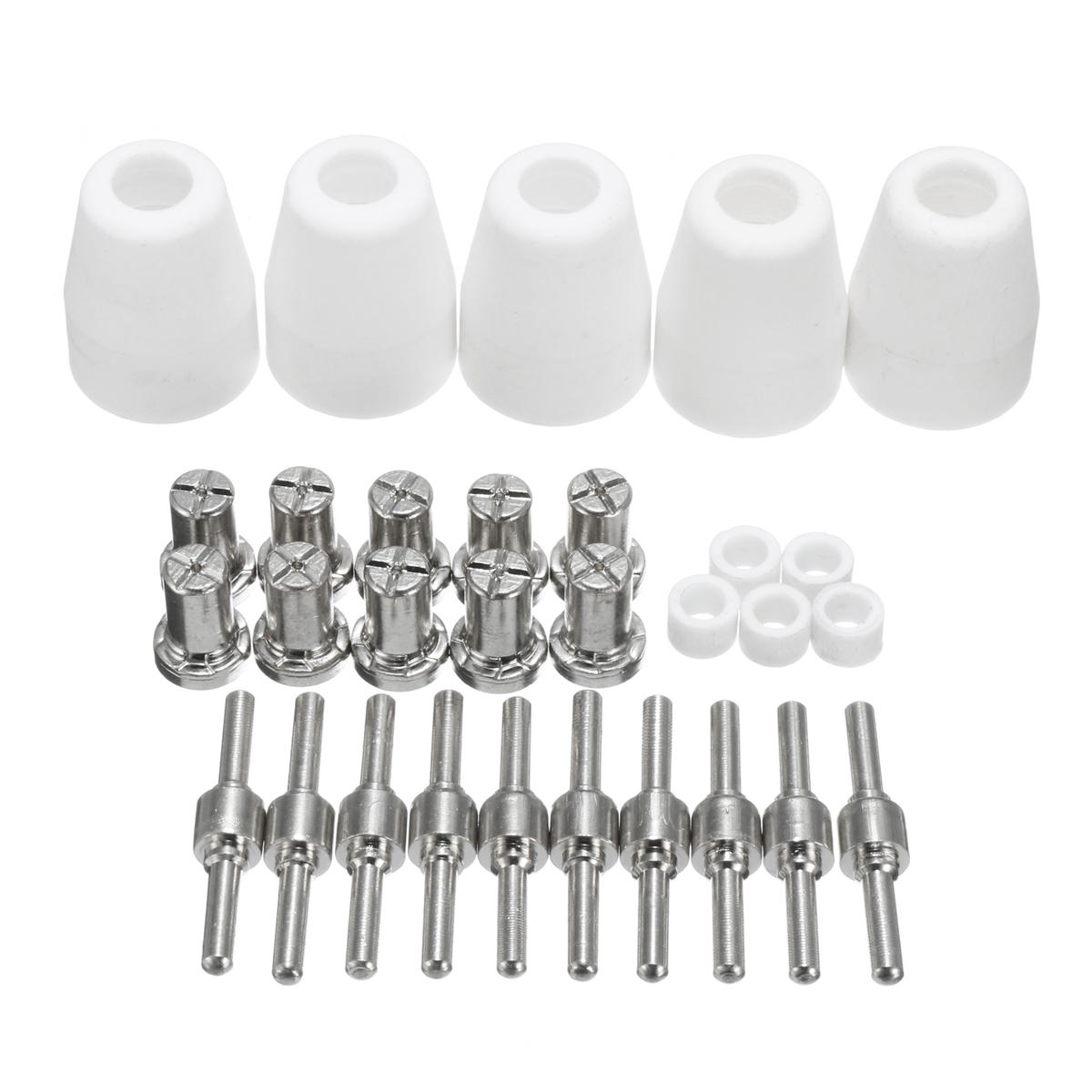 30pcs Plasma Cutter Torch Consumables EXTENDED Nickel-plated