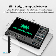 Automotive Digital Oscilloscope, 100MHz, 4 Channels, 1GSa/s, 12-Bit Resolution, 110Mpts Memory & 8-Inch Touchscreen
