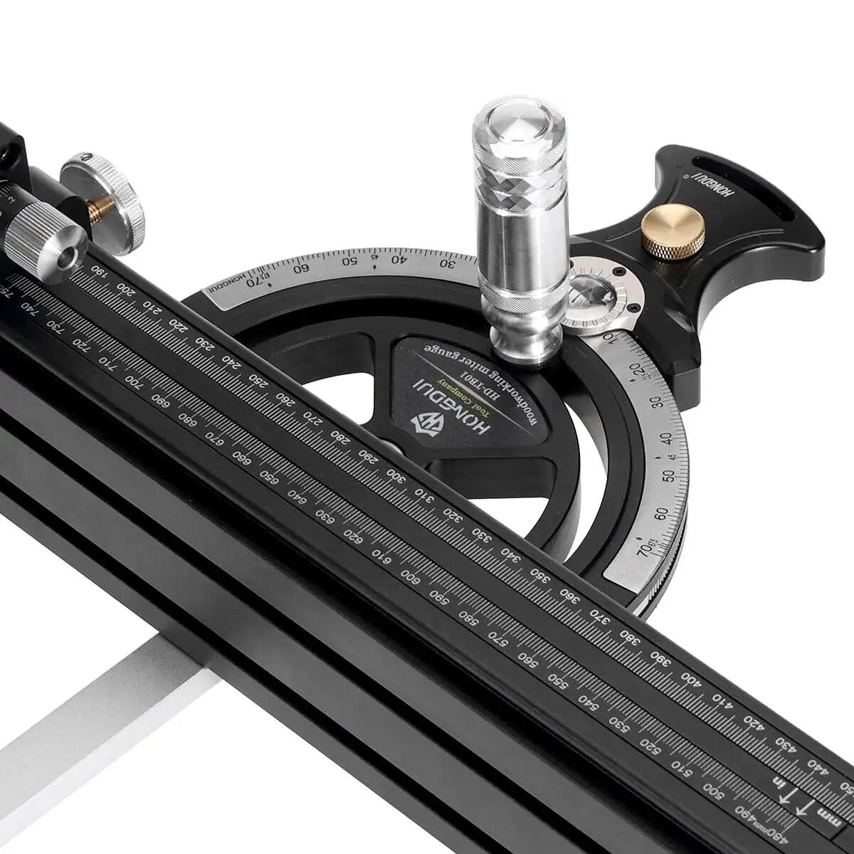 High Precision Miter Gauge with Adjustable Angle 0-70°, Extended 910mm Fence, Easy Read Scale, Aluminum Construction