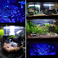 Aquarium Tank Pond LED Strip Lights Bar Lamp Submersible Lights White Blue Fish