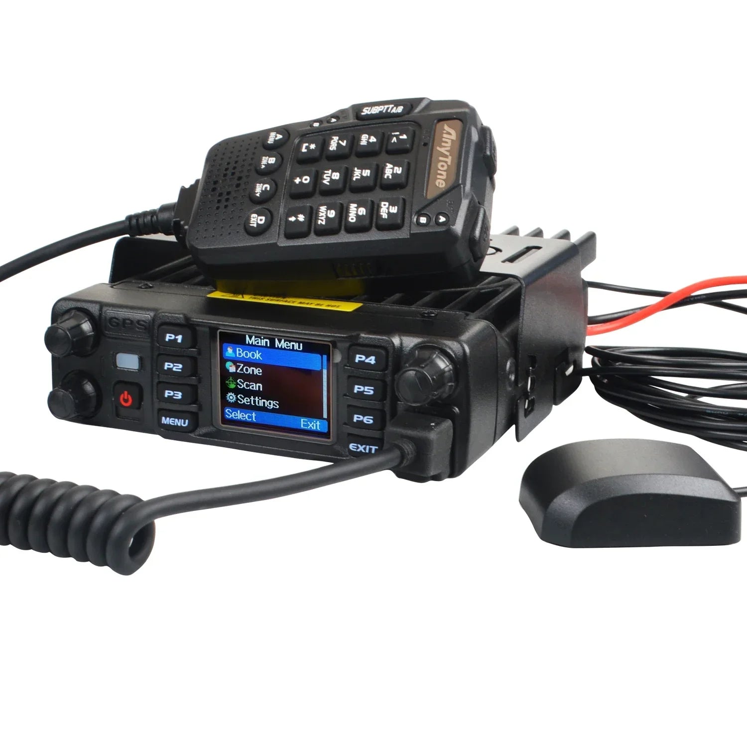 Plus VHF UHF Air Band Receive GPS APRS bluetooth PTT DMR Digital Repeater Function FM Mobile Radio AES256