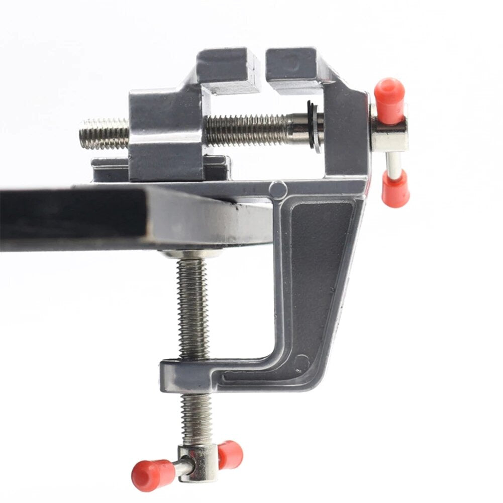 Premium Mini Bench Vise - Lightweight Aluminum, 30mm Jaw Opening, Ideal for Crafts, Woodworking, and Electronics