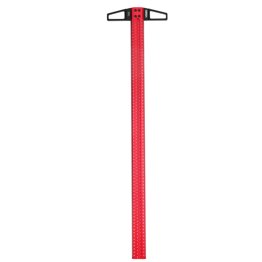 TS Precision Woodworking Line Scriber T-Ruler, Aluminum Alloy, 300-760mm, Durable Marking Gauge for Hole Positioning