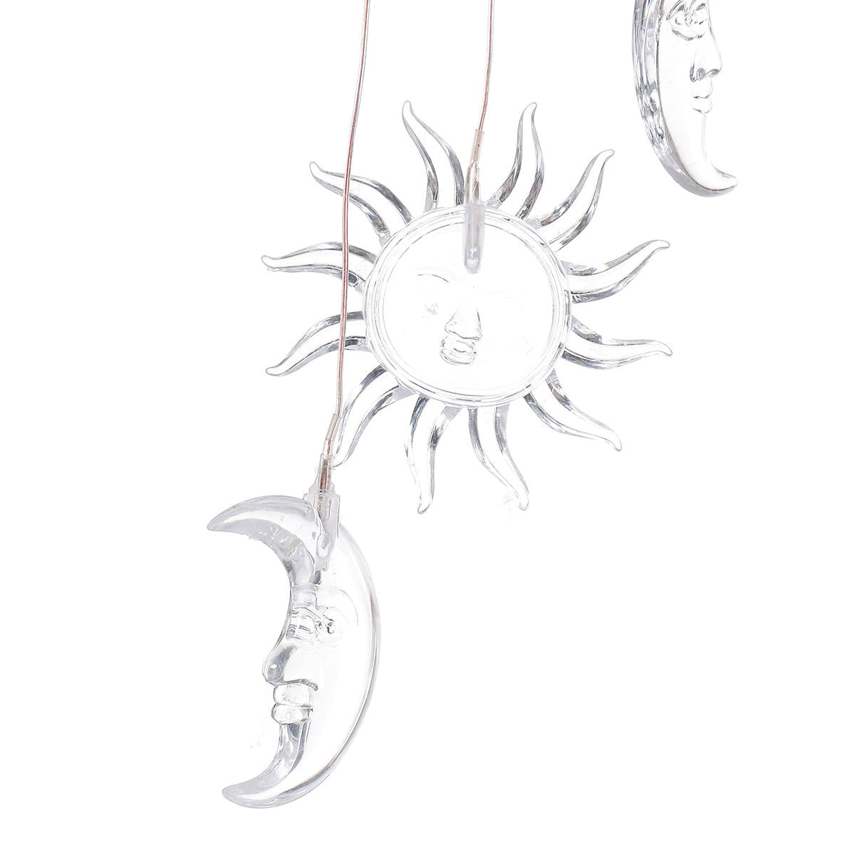 Hanging Wind Chimes Solar Powered LED Light Color Waterproof Garden Home Decor