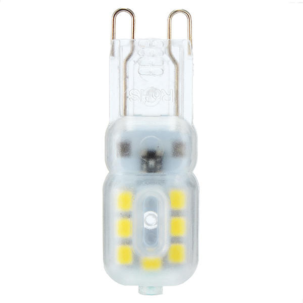 Dimmable G9 3W Transparent Milky 14 SMD 2835 LED Pure White Warm White Corn Light 110V 220V