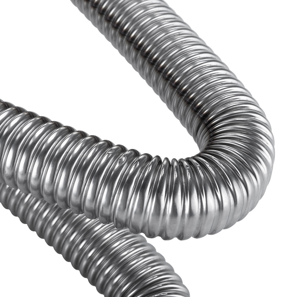 Stainless Steel Exhaust Muffler Pipe Car Parking Air Heater Tank Diesel Gas Vent Hose 250cm