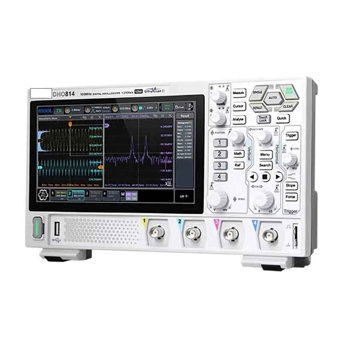 100MHz Digital Oscilloscope, 4 Channels, 12-Bit Resolution, 1.25GSa/s Real-Time Sampling & UltraHD Touchscreen