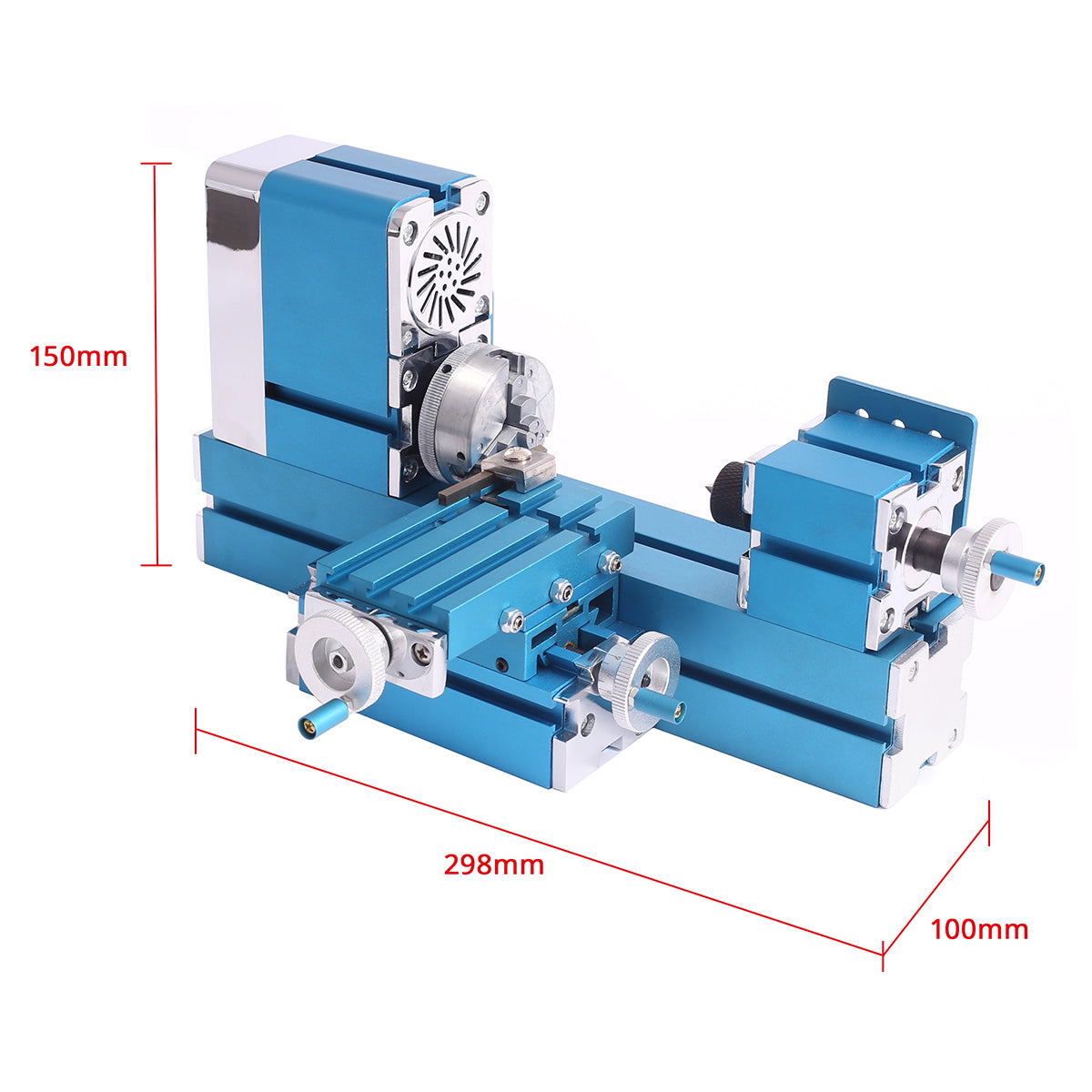 60W 20000rpm Universal Mini Wood Lathe Machine Wood Turning Lathe Motorized Metalworking DIY CNC Tool