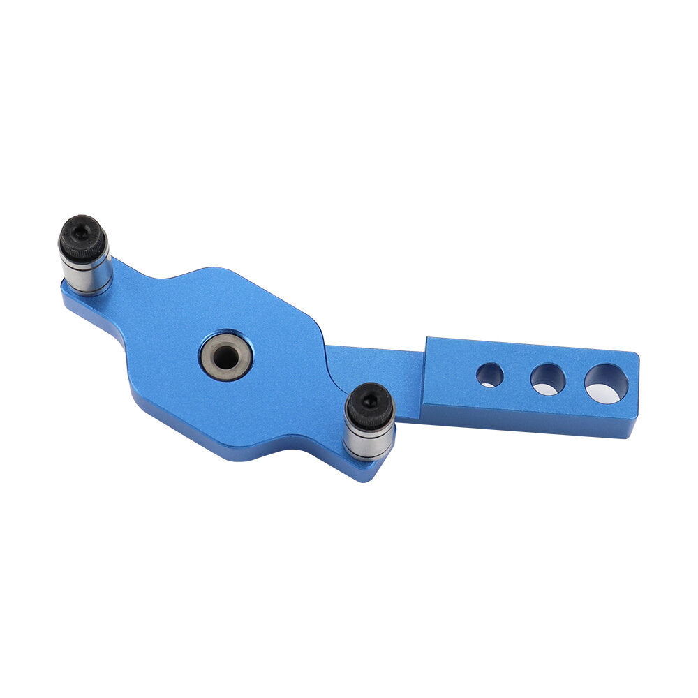 Aluminum Alloy Drill Guide Jig Set for Dowel Drilling with 6mm, 8mm, 10mm Bushings - Corrosion Resistant, Blue